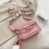 Wide Strap Shoulder Bags for Women 2022 Designer Lady Handbags and Purses Chain Messenger Crossbody Bags