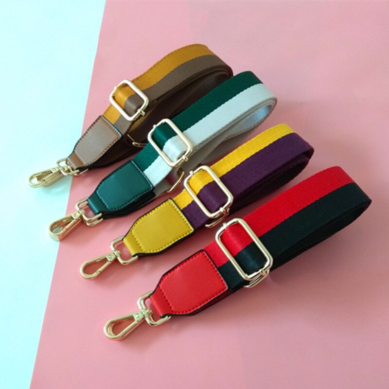 Wider and thicker bag replacement shoulder strap cross shoulder strap accessories shoulder strap color stripe belt