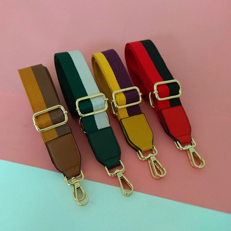 Wider and thicker bag replacement shoulder strap cross shoulder strap accessories shoulder strap color stripe belt