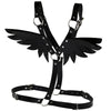 Wings Leather Harness Goth Punk Body Chain Women Garters Strap Bondage Halterneck Beach Collar Gothic Waist Shoulder Necklace
