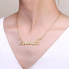 Wings Name Necklace Personalized Gold Nameplate in Stainless Steel  Nameplate Choker For Women Girl Birthday Gift simple elegant