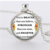 Winnie the Pooh Necklaces & Pendants Winnie The Pooh and Piglet Jewelry Handmade glass dome pendant