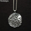 Witchcraft Sun Moon Star Wicca Pagan Spiritual Jewelry Vintage Necklace Women Men Ouija Witch Pendant  2021
