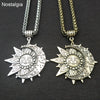 Witchcraft Sun Moon Star Wicca Pagan Spiritual Jewelry Vintage Necklace Women Men Ouija Witch Pendant  2021
