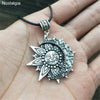 Witchcraft Sun Moon Star Wicca Pagan Spiritual Jewelry Vintage Necklace Women Men Ouija Witch Pendant  2021