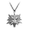 Wizard 3 Wild Hunt Game Pendant Necklace Geralt Animal Metal Link Chain Wolf Head Necklace Jewelry Accessories