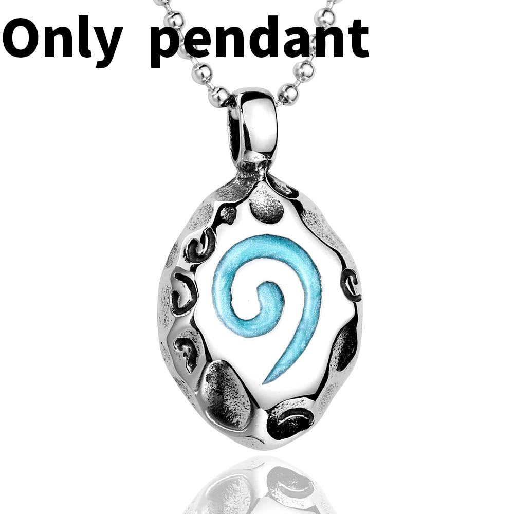 WoW World Of Warcraft Hearthstone Glass Round Pendant Charm Necklace Fine Jewelry Bronze Link Chain BP8-178