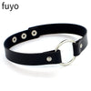 Woman Black Punk Choker Collar Necklace Pu Leather Goth Rivets Choker Necklace Pendientes Party Club Sexy Gothic Femme Jewelry