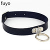 Woman Black Punk Choker Collar Necklace Pu Leather Goth Rivets Choker Necklace Pendientes Party Club Sexy Gothic Femme Jewelry