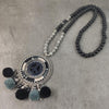 Woman Statement Necklace Handmade Bohemian Jewelry Pompom Tassel Long Necklaces & Pendants Boho Sweater Chain