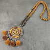 Woman Statement Necklace Handmade Bohemian Jewelry Pompom Tassel Long Necklaces & Pendants Boho Sweater Chain