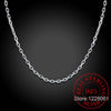 Woman's Fine Jewelry 925 Sterling Silver Flat ROLO Chain Necklace Charm 2MM Wide Silver Necklace 16"18" 20" 22" 24"