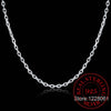 Woman's Fine Jewelry 925 Sterling Silver Flat ROLO Chain Necklace Charm 2MM Wide Silver Necklace 16"18" 20" 22" 24"
