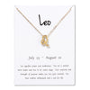Women 12 Constellations Necklace Pendant Cancer Leo Virgo Libra Scorpio Capricorn Birthday Gifts With White Card Necklaces