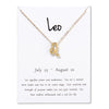 Women 12 Constellations Necklace Pendant Cancer Leo Virgo Libra Scorpio Capricorn Birthday Gifts With White Card Necklaces