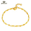Women 24k Gold Bracelet Genuine Pure 999 Gold Carambola Female Bangle Girl Party Gift Good Nice Discount 2020 New Hot Sale Fine