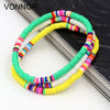 Women Bracelets  Combination Color Polymer Clay Wrist Jewelry Boho Bracelet Gift for  Friend Couple Bracelet