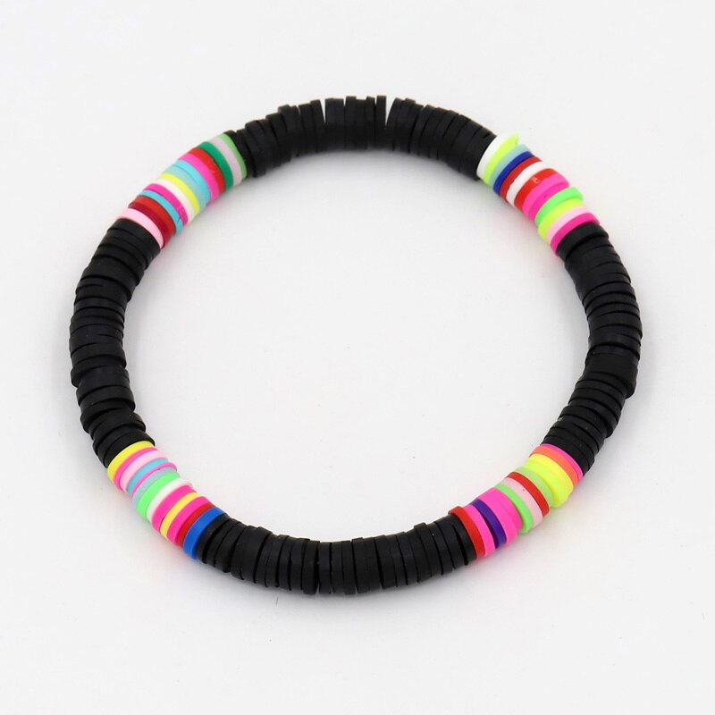 Women Bracelets  Combination Color Polymer Clay Wrist Jewelry Boho Bracelet Gift for  Friend Couple Bracelet