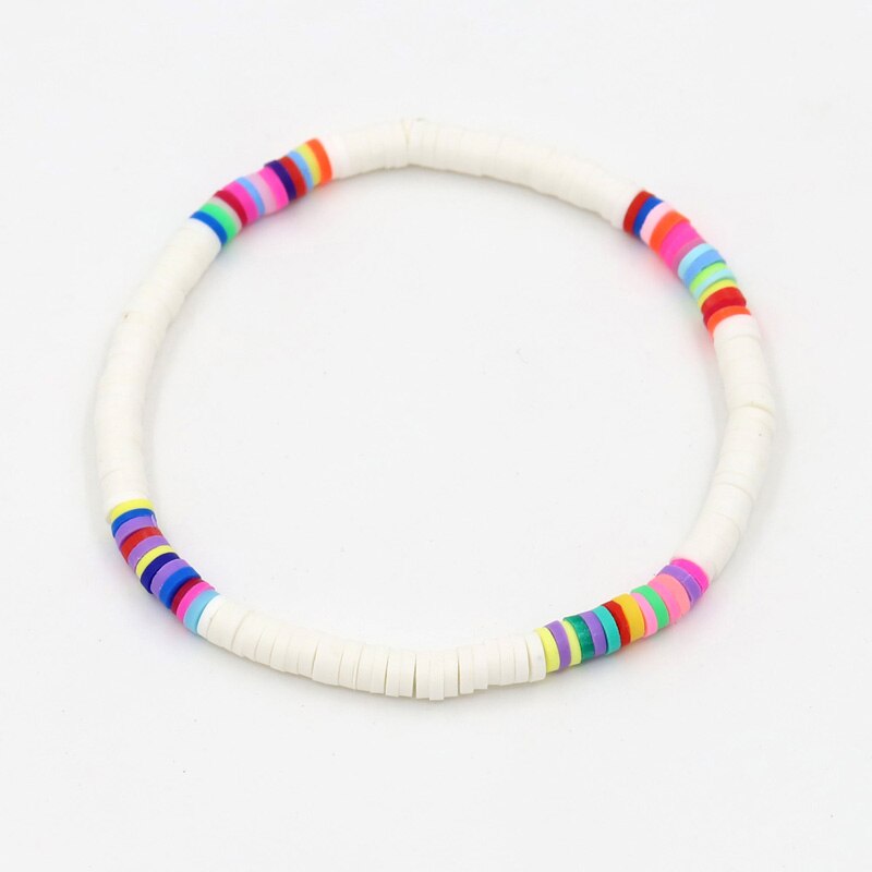 Women Bracelets  Combination Color Polymer Clay Wrist Jewelry Boho Bracelet Gift for  Friend Couple Bracelet