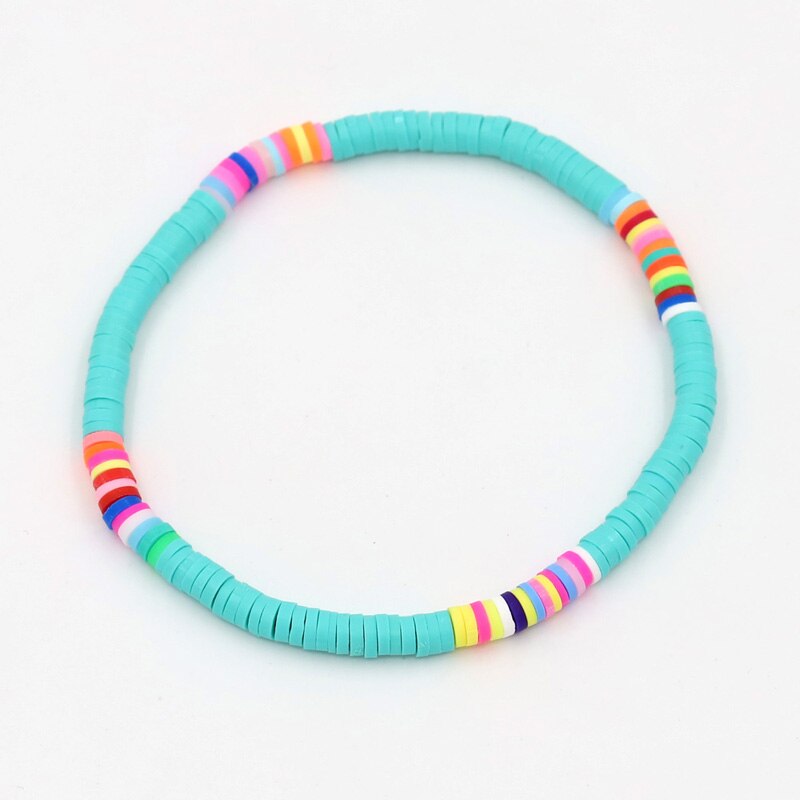 Women Bracelets  Combination Color Polymer Clay Wrist Jewelry Boho Bracelet Gift for  Friend Couple Bracelet