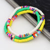 Women Bracelets  Combination Color Polymer Clay Wrist Jewelry Boho Bracelet Gift for  Friend Couple Bracelet