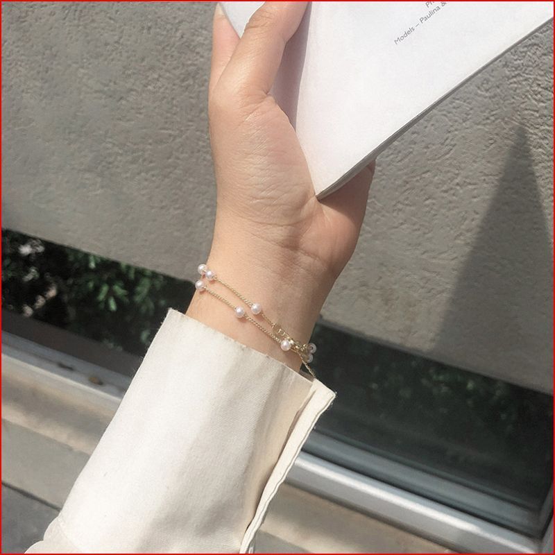 Women Chokers Necklaces Gold Short Link Chain Pearls Necklace Choker Korea Accessories Collares De Moda 2021 Jewelry