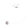Women Crystal Transparent Fishing Line Necklace Chocker Necklace Invisible Chain Choker Necklace Pendant On Line Neck Gift