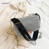 Women Diamond Handbags Shoulder Bags Rhinestone Wide Strap Chain Ladies Crossbody Bag Bling Female Purse