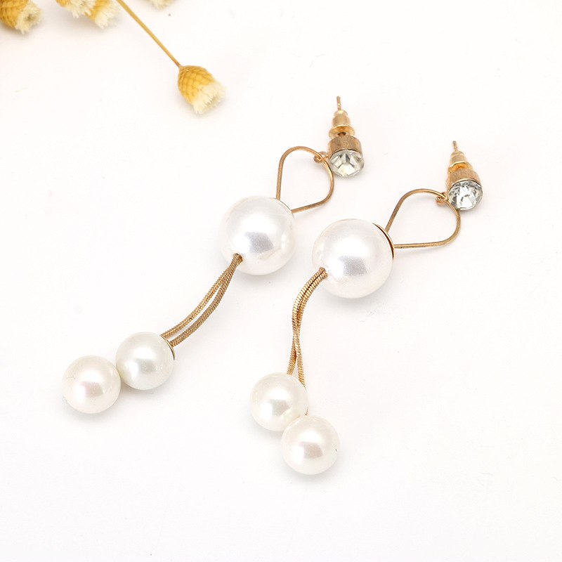 Women Earrings Fashion Jewelry accessories Drop Tassel Earrings for Women Long Pearls Earrings