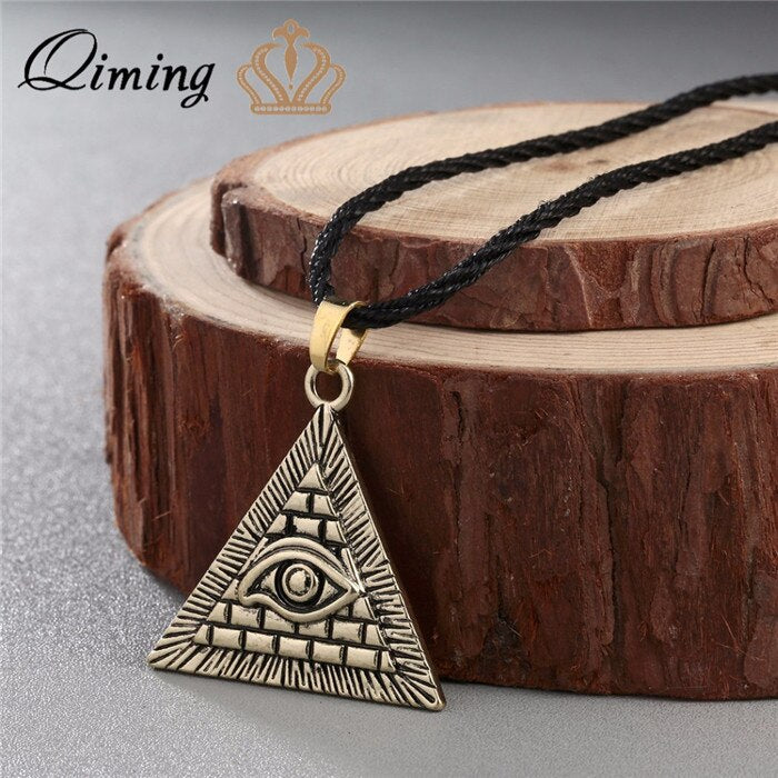 Women Egyptian Queen Necklace Women Female Egypt Nefertiti Pharaoh Ankh Scarab Pendant Vintage Pendant Necklace