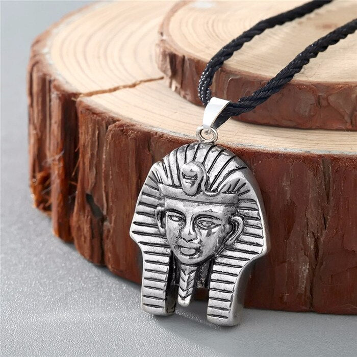 Women Egyptian Queen Necklace Women Female Egypt Nefertiti Pharaoh Ankh Scarab Pendant Vintage Pendant Necklace