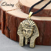 Women Egyptian Queen Necklace Women Female Egypt Nefertiti Pharaoh Ankh Scarab Pendant Vintage Pendant Necklace