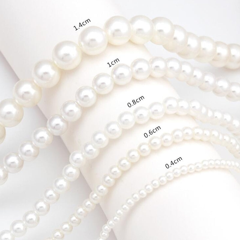 Women Vintage Pearl Necklace Party Necklace Elegant Chain Retro Accessories All Match Necklace Streetstyle Necklace