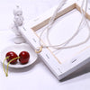 Women Vintage Pearl Necklace Party Necklace Elegant Chain Retro Accessories All Match Necklace Streetstyle Necklace