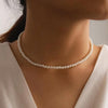 Women Vintage Pearl Necklace Party Necklace Elegant Chain Retro Accessories All Match Necklace Streetstyle Necklace
