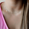 Women Gold Sideways Cross Necklaces Tiny Cross Collares Femme Collares Jewelry Celebrity Chain Choker Necklace bijoux