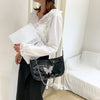 Women Handbag Butterfly Rhinestone Pearl Chain PU Shoulder Crossbody Bag Ladies Chain Shoulder Messenger Bag
