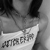 Women Hip Hop Men Pendant Chain Necklace AR Punk Thorns Jewelry Choker Gift
