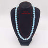 Women Jewelry Natural Stones 6 8 10MM Round Beads White Opalite Quartz Necklace
