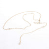 Women Long Necklace Body Sexy Chain Bare Back Gold crystal Rhinestone Pendant Chain Necklace Backdrop Beach Body Jewelry