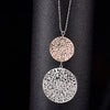 Women  Pendant &amp; Necklacec  Cubic Zirconia In Hollow Round Box Silver Color &amp; Gold Women Gift Necklace XL04379