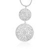 Women  Pendant &amp; Necklacec  Cubic Zirconia In Hollow Round Box Silver Color &amp; Gold Women Gift Necklace XL04379