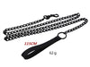 Women Man Dark Black Punk Gothic Sexy Rivet Alternative metal Slave PU Leather Collar Traction Rope Chain Bondage Necklace