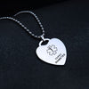 Women Men Necklace Heart Dog Tag Pendant for Medical Alert ID Necklaces ICE SOS Jewelry EPILEPSY DIABETIC