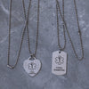 Women Men Necklace Heart Dog Tag Pendant for Medical Alert ID Necklaces ICE SOS Jewelry EPILEPSY DIABETIC
