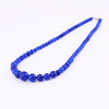 Women Natural Stone Necklace Blue Beads Choker Clavicle Chain Female Crystal Stone Vintage Necklaces Jewelry