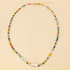 Women Necklace Colorful Bohemian See Shell Cute Bead Necklace Clavicle Necklace For Women Boho Jewelry Christmas Gift
