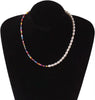 Women Necklace Creative Acrylic Resin Half Beads and Half Pearl Bohemia Sweet Girl Necklace Summer Jewelry Gift