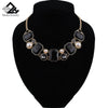 Women Necklace Crystal Statement Short Necklace Geometry Women Party Wedding Jewelry