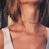 Women Necklace Gold Blade Chain on Neck Choker Necklace Women Sexy Flat Snake Chain Jewelry Gift Clavicle Chocker Necklaces Hot